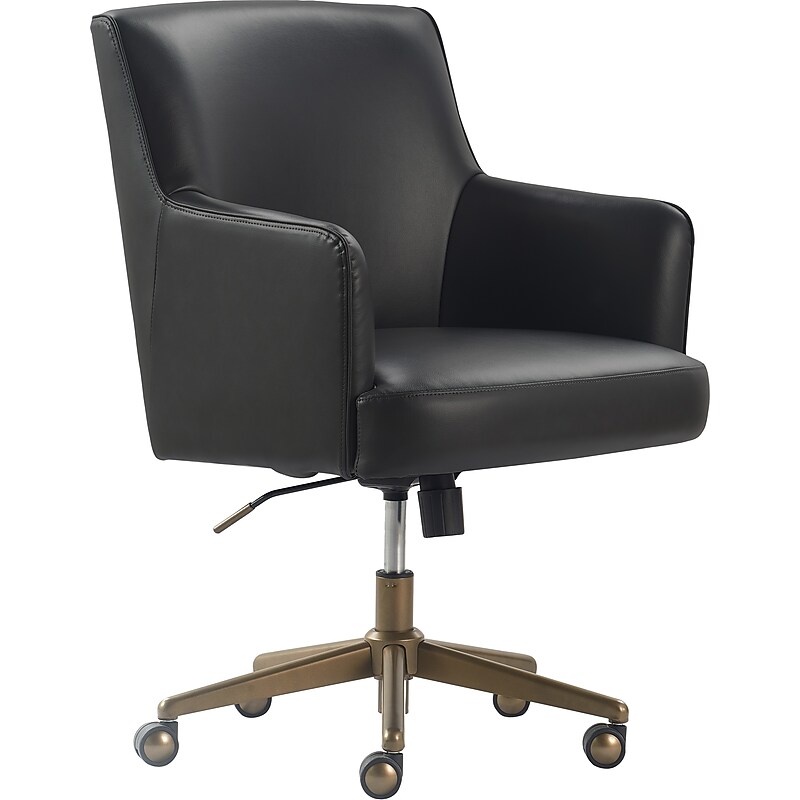 Finch Belmont Ergonomic Leather Swivel Executive Chair, Charcoal (CHR10061C) image 1