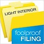 Pendaflex Recycled File Folder, 1/3-Cut Tab, Assorted, Letter Size, Yellow, 100/Box (4210 1/3 YEL)~#|#~C38C3BA4-CC69-4657-869942F693B1C0DE_sc7