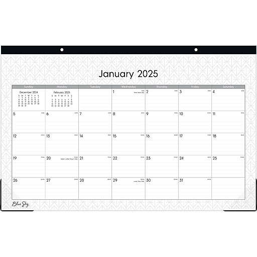 Staples Monthly Calendar 2025 