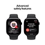 Apple Watch Series 11 GPS + Cellular Smartwatch, 46mm, Jet Black Aluminum Case with Black Sport Band, Small/Medium (MFC24LW/A)~#|#~C38D12BB-9A74-47DC-BEEBE4436DBD6C87_sc7
