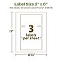 Avery EcoFriendly Laser/Inkjet Rectangle Multipurpose Labels, 3" x 6", White, 150/Box (94249)~#|#~C38E0219-906A-42EF-B50457E9B0475AE7_sc7