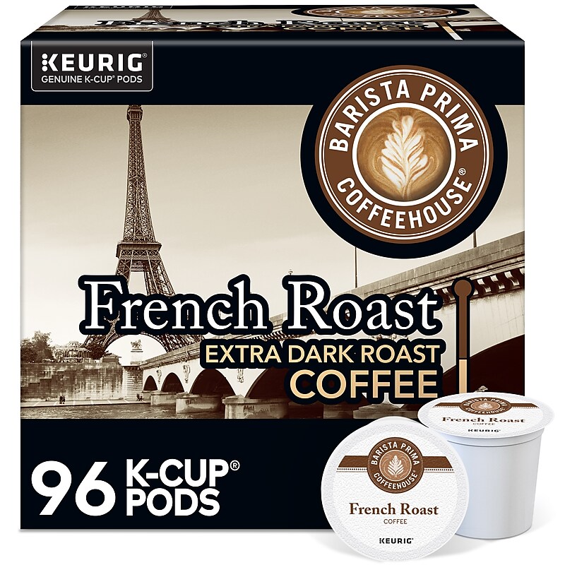 Barista Prima French Roast Coffee Keurig® K-Cup® Pods, Dark Roast, 96/Carton (6611CT) image 1