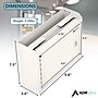 AdirOffice Steel Multipurpose Interoffice Mailbox Drop Box, Medium, White (631-02-WHI-PKG)~#|#~C3919F5F-75AE-43DB-939B92A5DE784AE6_sc7