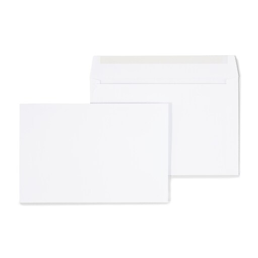 Staples Gummed Booklet Envelopes, 6" x 9", White, 250/Box (472852/19306
