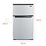 Magic Chef Mini Refrigerator w/Freezer, 3.1 Cu. Ft., Stainless Look (HMDR310SE)~#|#~C39EAFBE-B747-45B2-A4DC5152B55AAAC0_sc7