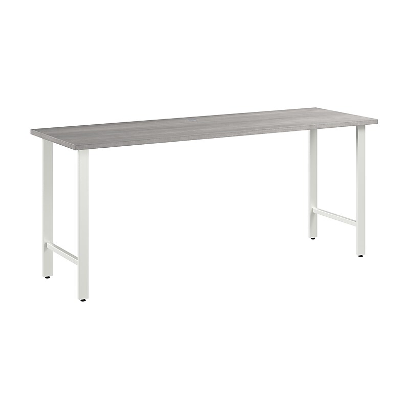 Bush Business Furniture Hustle 72"W Computer Desk with Metal Legs, Platinum Gray (HUD172PG) image 1