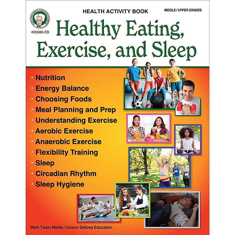 Mark Twain Healthy Eating, Exercise, and Sleep Workbook image 1