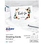 Avery Half-Fold Greeting Cards with Envelopes, 5.5" x 8.5", Matte White, Inkjet, 20/Pack (03265)~#|#~C3A72B90-ADC5-4B4D-9C233AFF10E98538_sc7