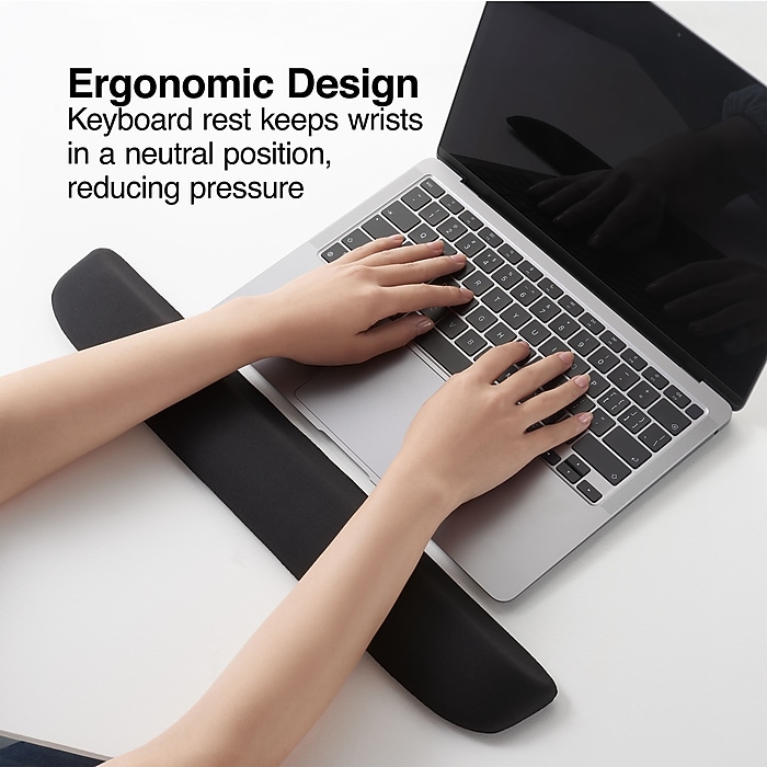 Staples TECH Foam Non-Skid Wrist Rest, Black (ST61827) | Staples