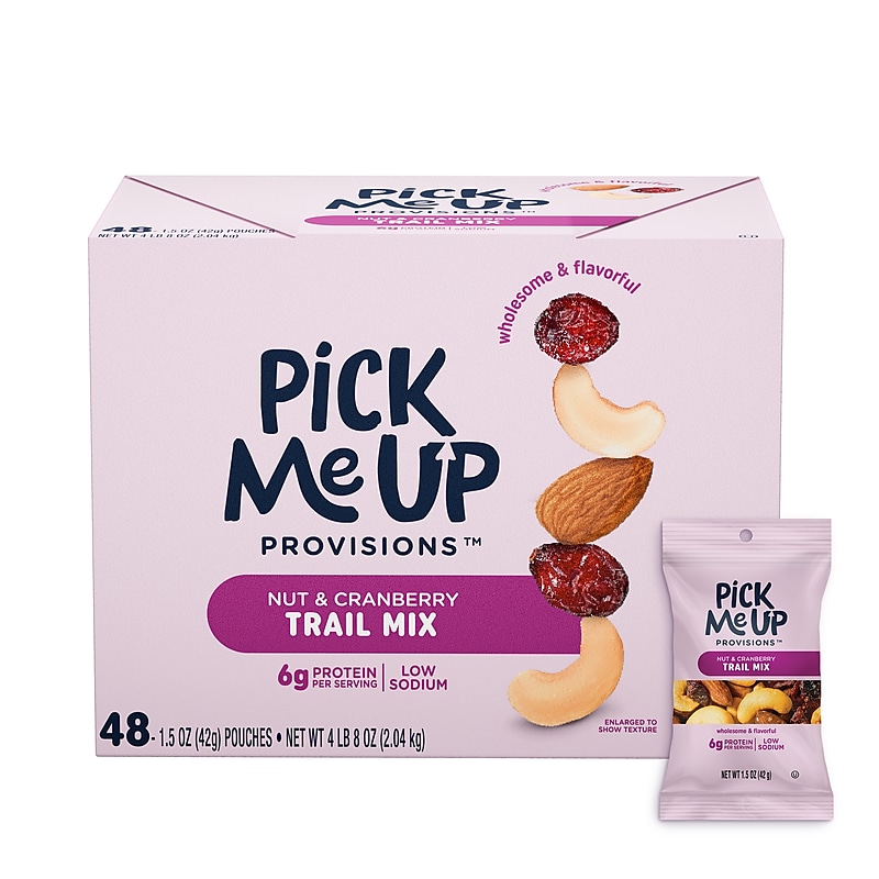 Pick Me Up Provisions™ Nut & Cranberry Trail Mix, 1.5 oz., 48 Bags/Box (PM62798) image 1