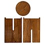 Storied Home Paulownia Wooden Round Accent Table, Brown (EC1710)~#|#~C3B0C480-DB16-4CB6-A22D8E22D5A3D7EC_sc7