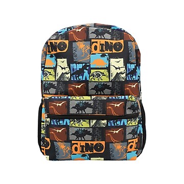 L.L.Bean Deluxe Book Pack Citron Geo Kids' Laptop Backpack