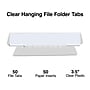 Staples® Hanging File Folder Tabs, Clear, 50/Pack (ST10986-CC)~#|#~C3B3087E-D27F-4335-AE973DC51DA53642_sc7