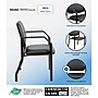 Boss Guest and Reception Area Chair, Black (B9591AM-BK)~#|#~C3B66764-09E7-472D-93E1DB45F753E54F_sc7
