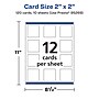 Avery Integrated Cards, 2" x 2", Glossy White, 120/Pack (95269)~#|#~C3B74A8B-85A3-4F99-A18C6F0E221BD356_sc7