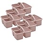 Teacher Created Resources Plastic Storage Caddy, 9" x 9.25" x 5.25", Light Mauve, 6/Bundle (TCR20957-6)~#|#~C3BCCC90-AF57-4E50-A7D3E636D37F29DA_sc7