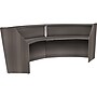 Regency Marque 124.5"W Curved Reception Desk Workstation, Driftwood Gray (77292GY)~#|#~C3C07B7F-92C1-4237-8EB0F263B230F86C_sc7