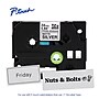 Brother P-touch Strong Adhesive Laminated Label Tape, ~1" x 26.2', Black on Matte Silver (TZeS951)~#|#~C3C1384E-A5F3-4DF5-A7720EC919D3752F_sc7