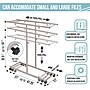 AdirOffice Steel Mobile Blueprint Storage File Storage Cart with (12) 30" Hanging Clamps, Beige (614-6036)~#|#~C3C3C246-3955-48FE-B47187768116B2CE_sc7