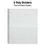 Staples Premium Poly 5-Subject Notebook, 8.5" x 11", College Ruled, 200 Sheets, Teal (ST58320D)~#|#~C3C53BDA-FA93-480B-971CFEE276DB83F2_sc7