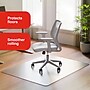 Staples Office Chair Mat, Clear Floor Mats, Hard Floors, Textured Underside, 60 x 46 Inch, Smooth Glide~#|#~C3C698C0-6761-448A-966DCE09A507FE1F_sc7
