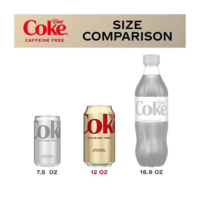 Coca-Cola Diet Coke Original Caffeine Free Soda, 12 Oz., 24/Carton