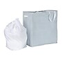 Household Essentials Collapsible 2-Section Hamper, Cotton, Blue/White (HE1161)~#|#~C3CE937A-07B5-4440-90D90B29D6CA4F80_sc7