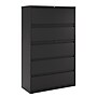 Staples HL8000 Commercial 5 File Drawers Lateral File Cabinet, Locking, Black, Letter/Legal, 42"W (21748D)~#|#~C3CF8FC8-25D4-4F51-86ED53EBEB7F8391_sc7