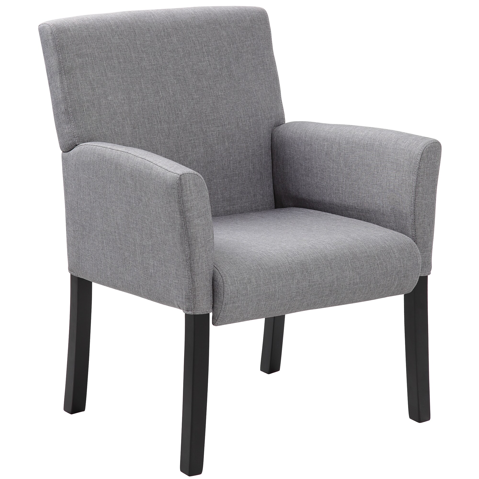 Boss Contemporary Fabric Guest Chair (B659-MG) Sansujyuku sansujyuku.com
