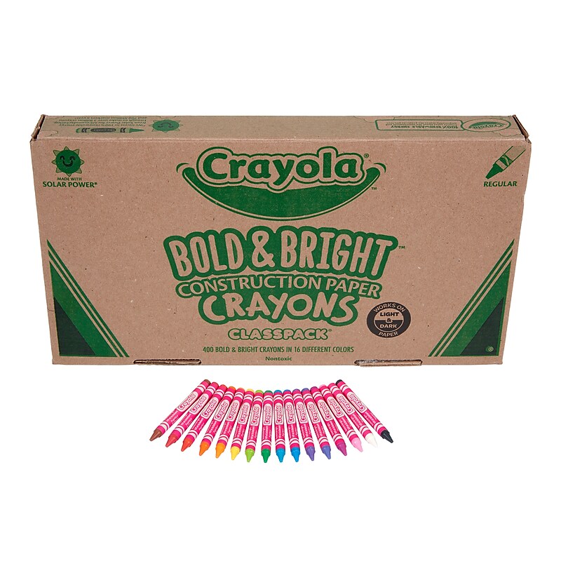 Crayola Classpack Construction Paper Crayons, 400/Box (52-1617) image 1