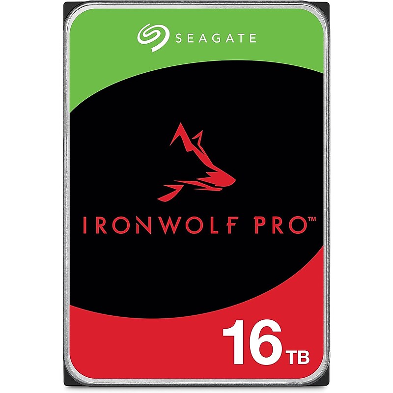 Seagate Ironwolf Pro 16TB 3.5" SATA Internal Hard Drive (ST16000NT001) image 1