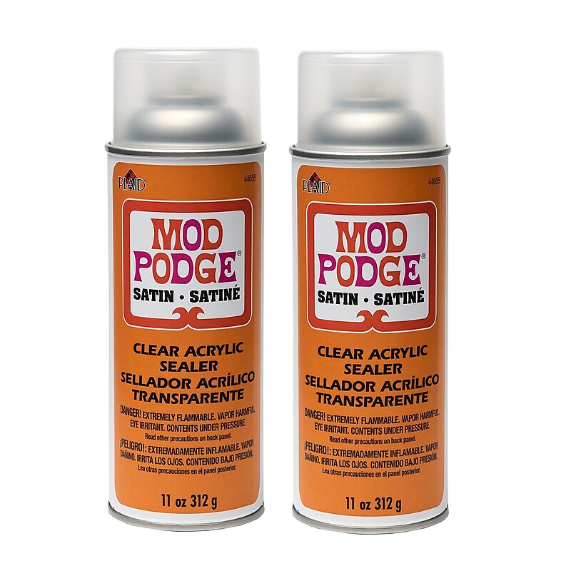 Mod Podge Acrylic Aerosol Sealer, 11oz., Satin, 2/Packs (MOD44655-2) image 1