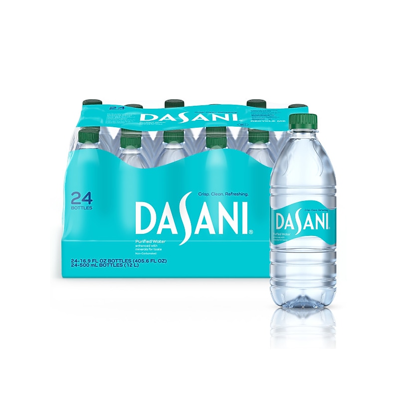 Dasani Purified Water, 16.9 oz., 24/Carton (00049000031652) image 1