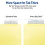 Avery Big Tab Insertable Paper Dividers, 5 Tabs, Yellow (11110)~#|#~C3DB6DF5-3E7E-4F55-B319C63E406E4195_sc7