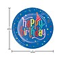 Creative Converting Hats Off Birthday Dinner Plate, Multicolor, 24/Pack (DTC372501DPLT)~#|#~C3E8EDC1-408C-4EB0-93697768A645BF2C_sc7