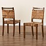 bali & pari Cordoba Bohemian Natural Seagrass Dining Chair, Natural Seagrass/Teak, 2/Set (249-2P-13842-HT)~#|#~C3EB25AB-6680-42DA-A77AAA4BD231A8F6_sc7