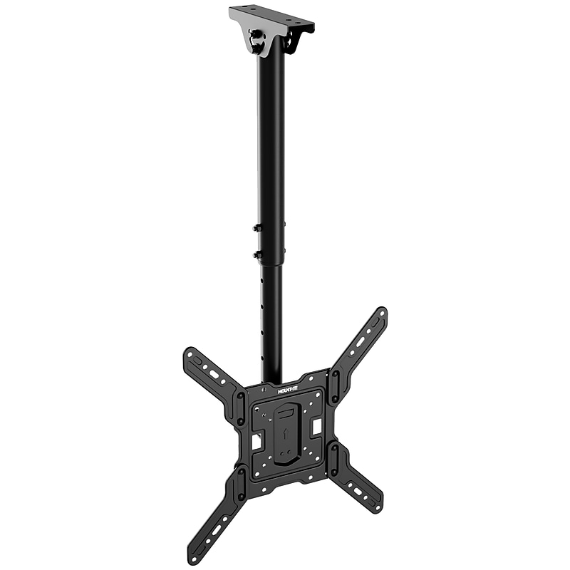 Mount-It! Full Motion Height Adjustable Ceiling TV Mount, Fits 32" to 65" TVs, Holds 99 lbs., Black (MI-511) image 1
