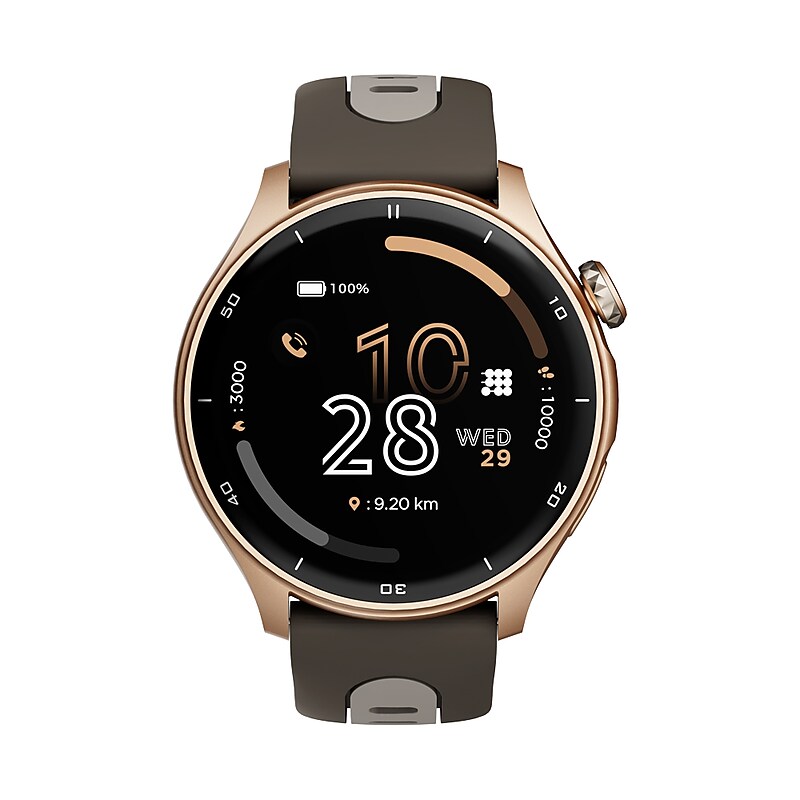 Cubitt AURA Pro Smartwatch, GPS, 36.32mm, Aluminum Case, Mocha Brown Sport Band (CT-AURAP9) image 1