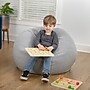 Flash Furniture Dillon Faux Sherpa Refillable Bean Bag Chair, Gray (DGBEANSMSHRPGY)~#|#~C3F4B981-D274-41E5-8B4C7704DF1FBB76_sc7