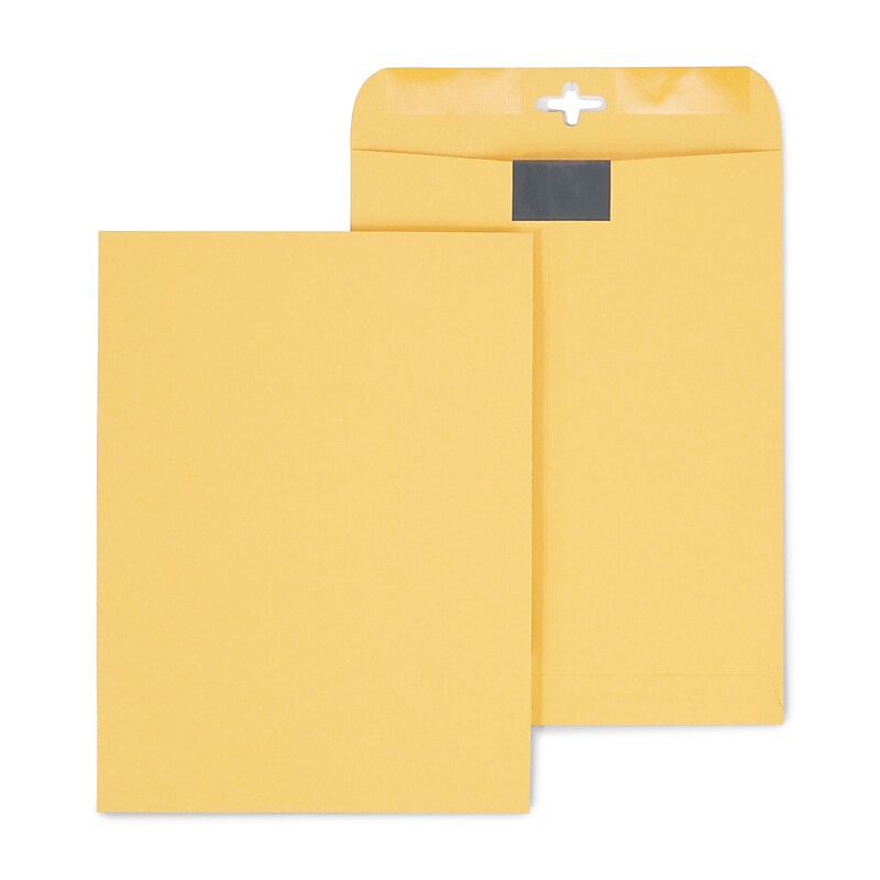Staples #10 1/2 Kraft Catalog Envelope, 9" x 12", Kraft, 10/Pack (SPL901988) image 1