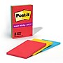 Post-it Super Sticky Notes, 4" x 6", Playful Primaries Collection, Lined, 90 Sheet/Pad, 3 Pads/Pack (6603SSAN)~#|#~C3F80B88-D255-4D6E-8998E983683A7FCA_sc7