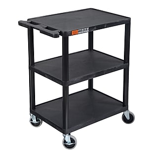 Luxor ENDURA AV 3-Shelf Media Utility Cart with Electric Power