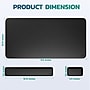 Purely MP47 3-Piece Desk Pad Set with Ergonomic Keyboard and Mouse Wrist Rests, Black (PCCMP47BK)~#|#~C4035D1B-D0DB-41BC-B417D4FAE08A8756_sc7