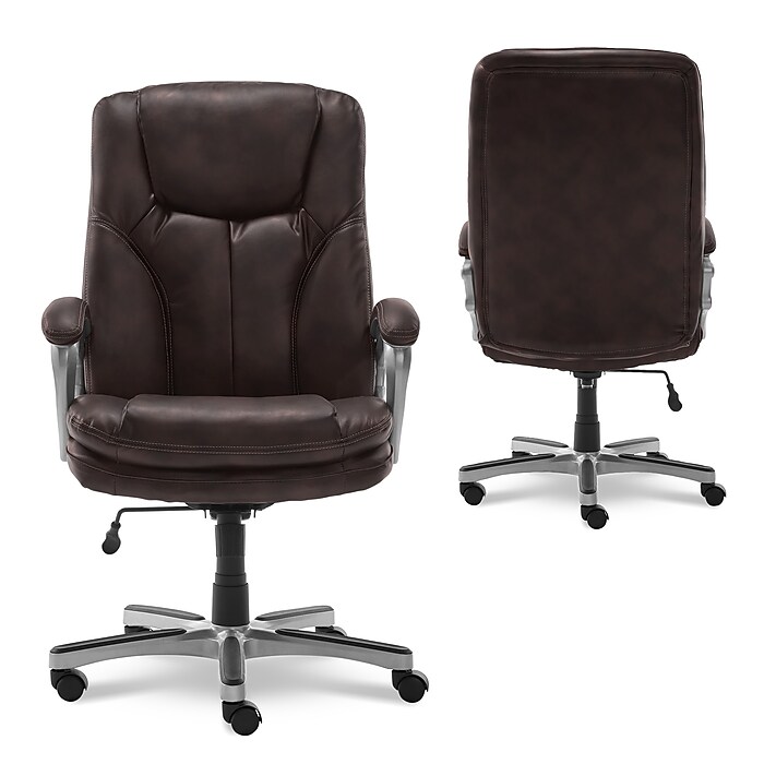 Serta Executive Ergonomic Faux Leather Executive Big & Tall Chair