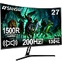 Sansui G-Series 27" Curved 200Hz AMD Free-Sync VA Gaming Monitor, Tilt Adjustable, Built-In Speakers, Black~#|#~C4073019-9238-4057-BDAD0B300280E494_sc7