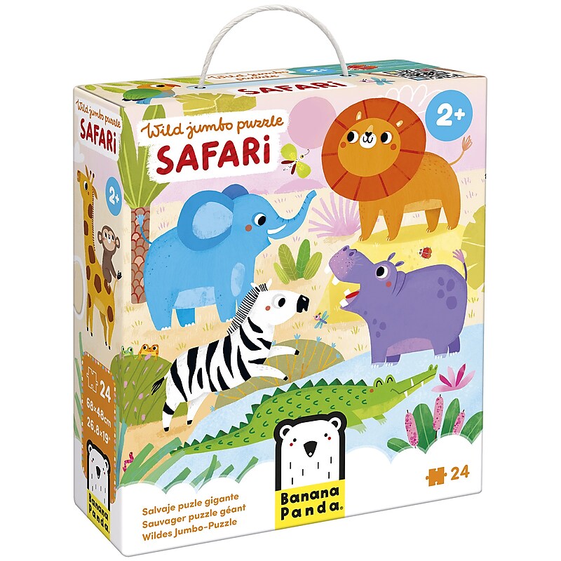 Banana Panda Safari Wild Jumbo 24-Piece Puzzle (BPN49348) image 1