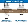 Mount-lt! Height Adjustable Dual Monitor Desk Mount With Gas Spring Arms, Holds 13" to 32" Monitors, Silver (MI-1772)~#|#~C40A0629-AEA2-4936-8E4910F0A937CDDB_sc7