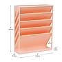 Mind Reader 5-Pocket Plastic Mountable Wall File, Letter Size, Pink (WALLANCH-PNK)~#|#~C40A4C23-4D68-4060-8AFDC012297CC1E2_sc7