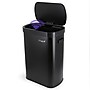 Elama Stainless Steel Indoor Sensor Trash Can, 13 Gallon, Black (938122410M)~#|#~C40BBC08-E15D-47CC-BB809ECDDFCD0187_sc7