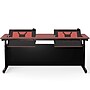 VersaDesk Revolution 72"W Manual Adjustable Standing Computer Table, Cherry/Black (RST7230-BC)~#|#~C40BF2FE-54C5-47CA-92A7F6C690D7790B_sc7
